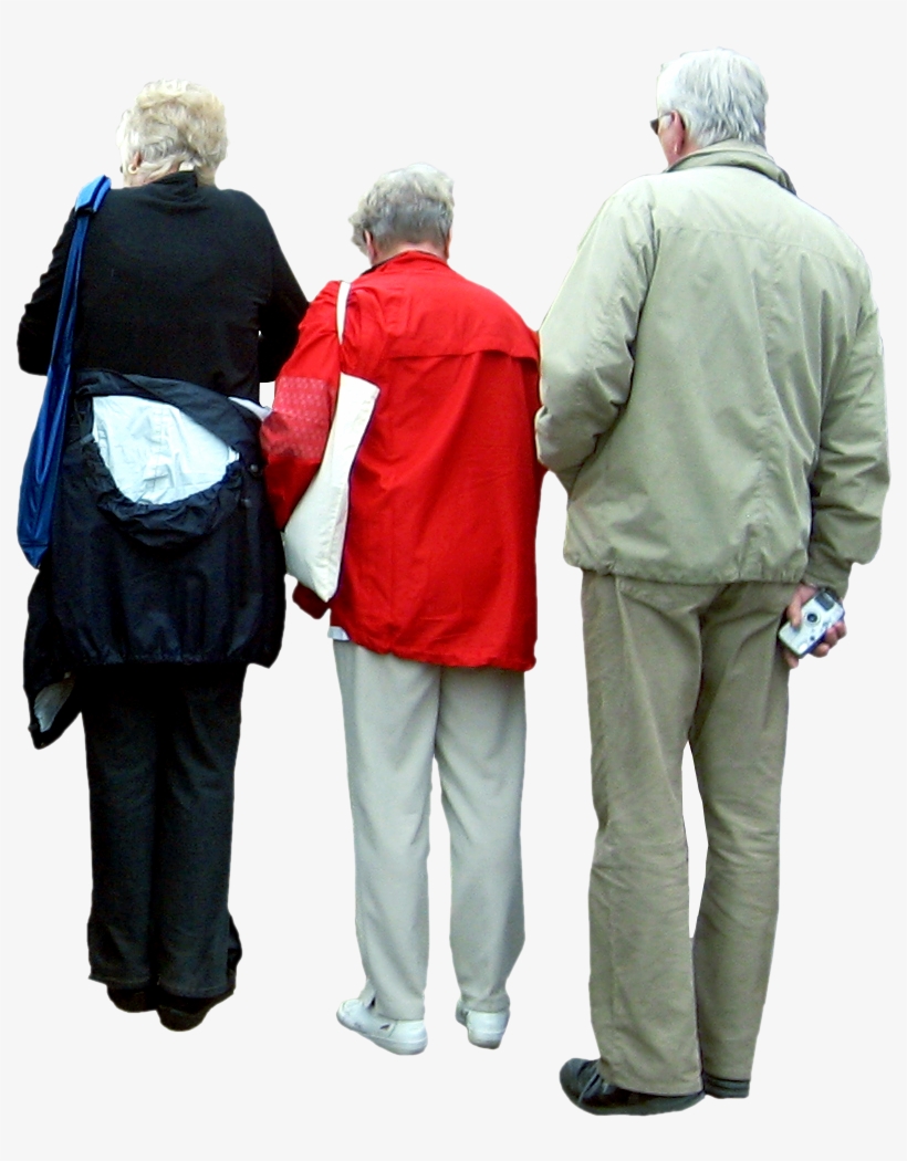 People Cutout, Cut Out People, Render People, People - Old People Back