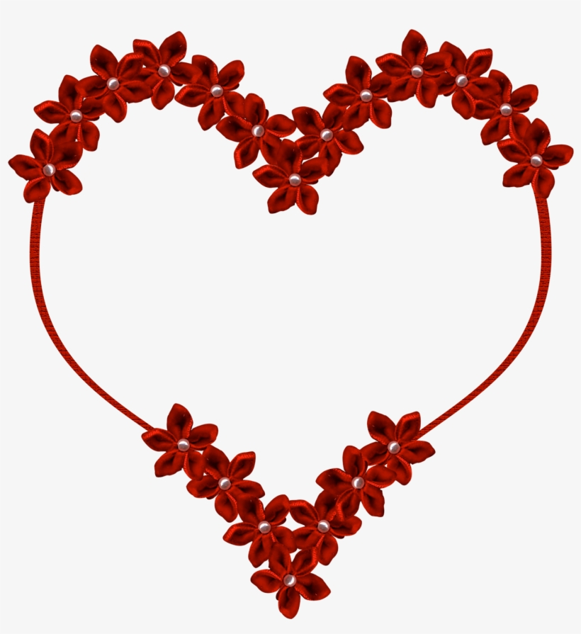 Flowers Free Download Png For Scrapbooking Valentine - Heart Design Transparent Background, transparent png