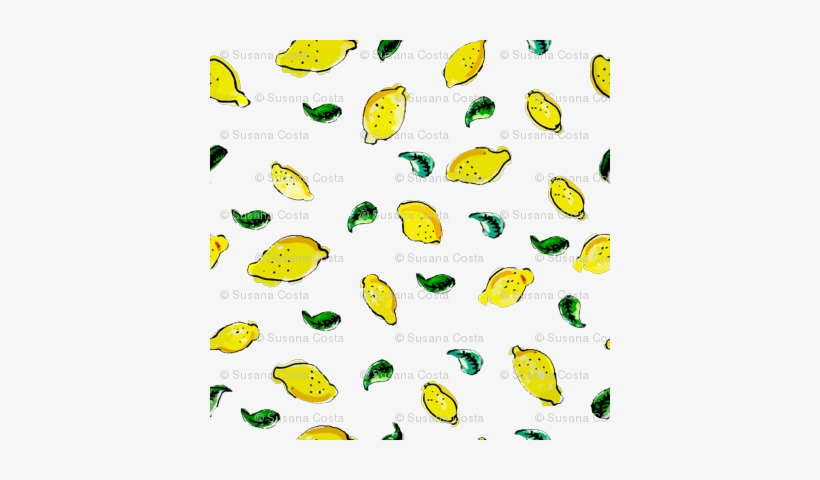 Watercolor Lemon White, transparent png