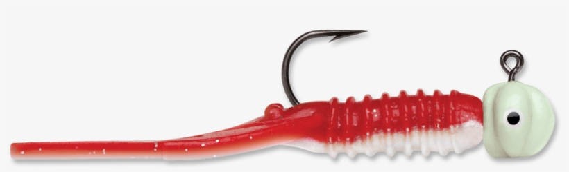 Normark Jig Nymph Red Pearl (white) Glow 1/32, transparent png