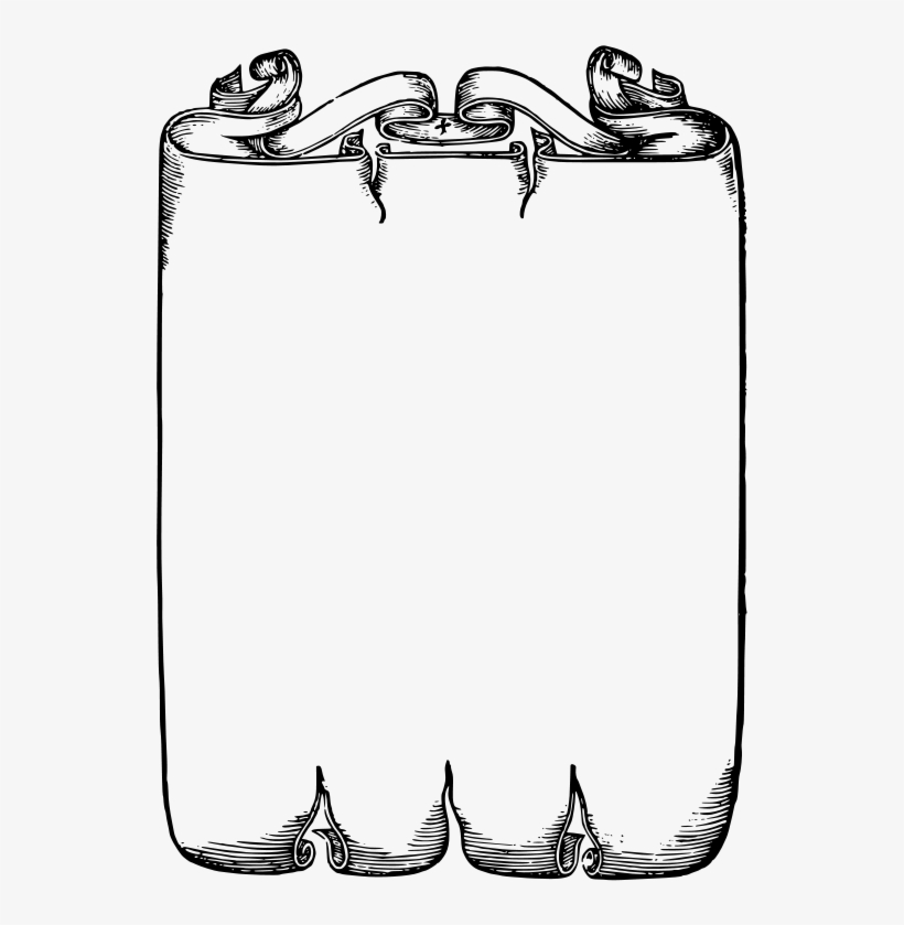 Png Scroll Border Transparent Scroll Border - White Scroll Design Png, transparent png