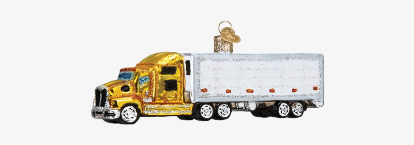 Semi Truck Old World Christmas Ornament 46070, transparent png