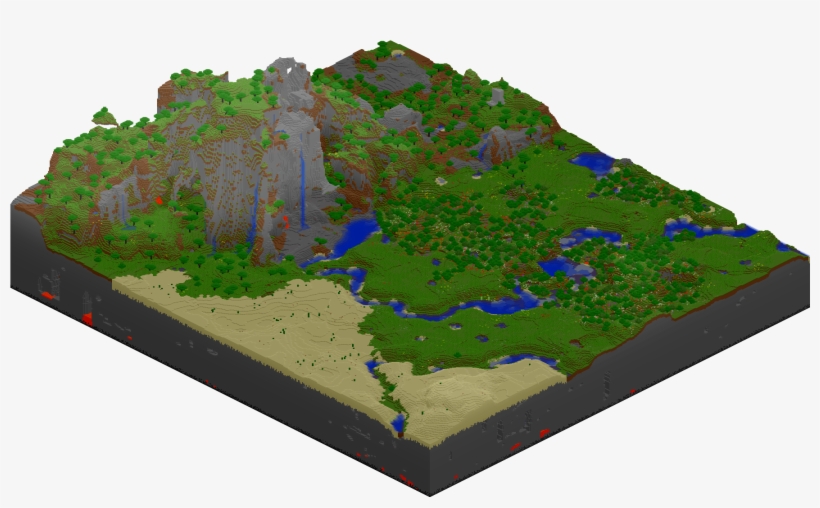 Finished Minecraft Map - Minecraft, transparent png