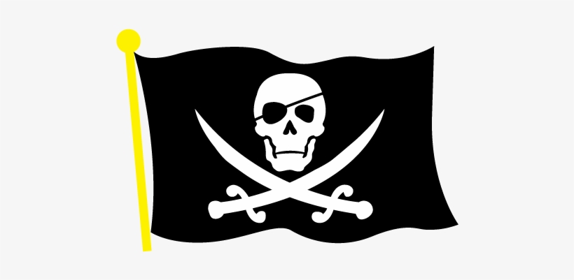 Pirate Flag Png - Skull And Crossbones Flag Clipart, transparent png