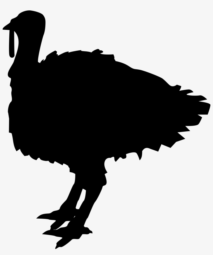 Turkey Silhouette Clip Art At Getdrawings - Turkey Clipart Black And White Png, transparent png