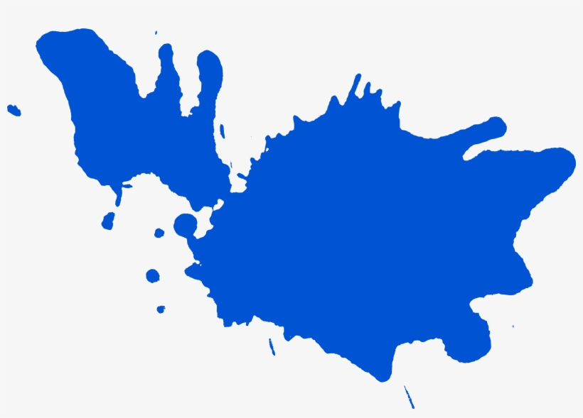 Free Download - Blue Paint On A Transparent Background, transparent png