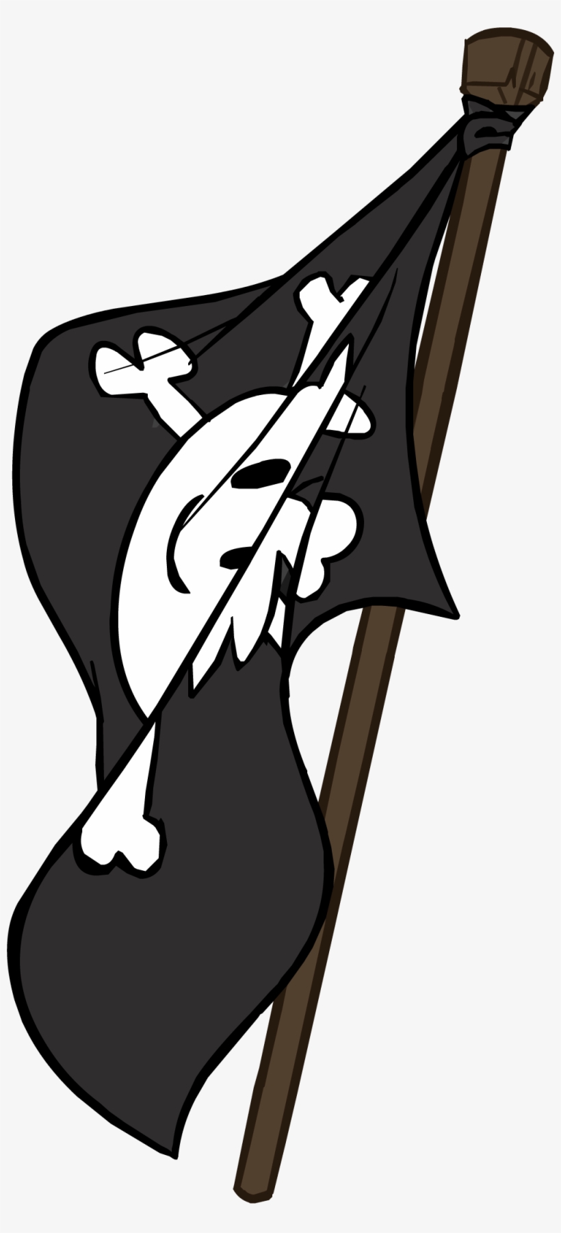 Pirate Flag - Pirata Club Penguin, transparent png