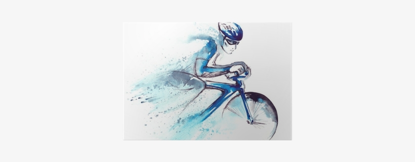 Art Print: Okalinichenko's Racing Cyclist, 61x46cm., transparent png
