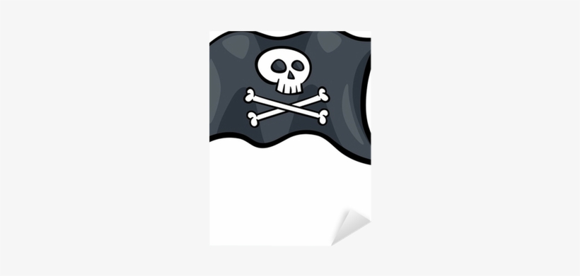 Pirate Flag Cartoon, transparent png