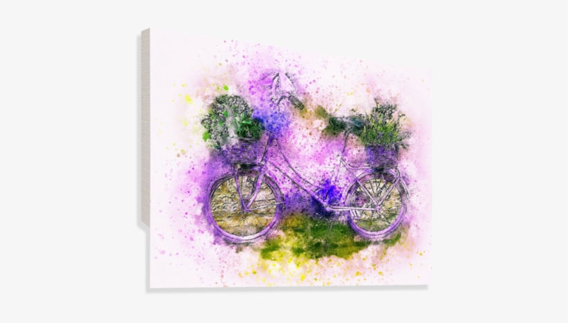 Bicycle Osg Print - Watercolor Painting, transparent png