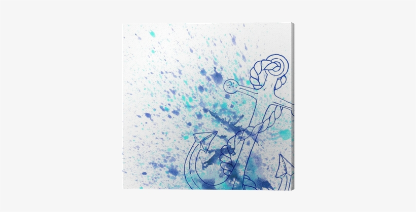 Watercolor Background In Marine Banner Library - Watercolor Painting, transparent png