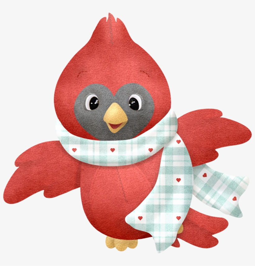 Bow Png Bird Clip Art And Navidad - Winter Bird Clipart, transparent png