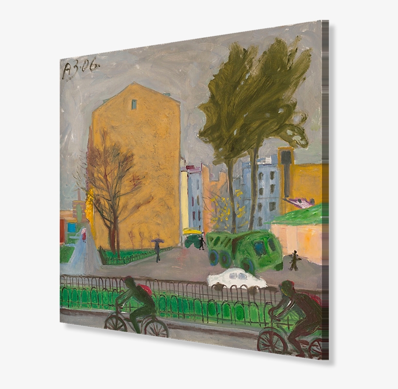 Cyclists At Petrogradskaya, Artist Anatoly Zaslavsky - Petrogradskiy, transparent png