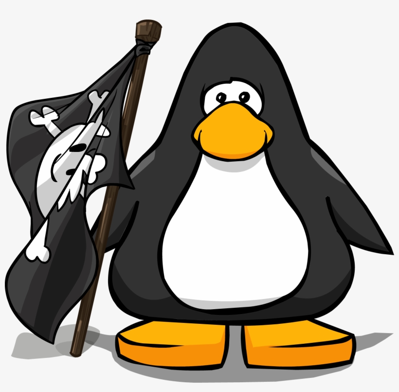Pirate Flag On A Player Card - Club Penguin Mini Sombrero, transparent png