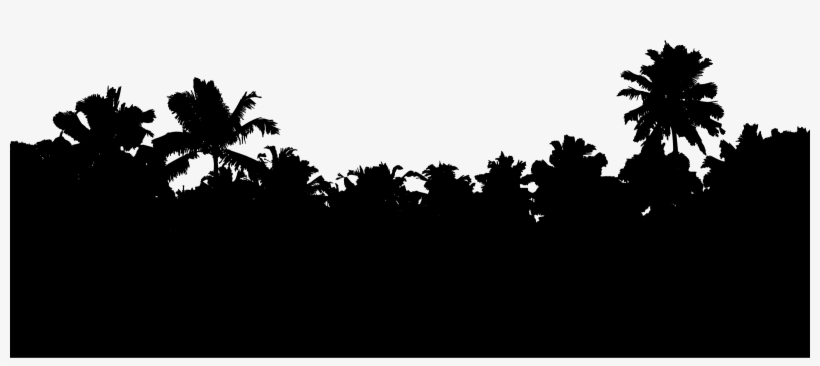 This Free Icons Png Design Of Tropical Foliage Silhouette, transparent png
