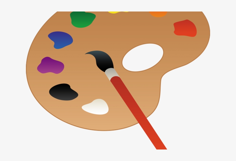 Paint Brush And Pallet, transparent png