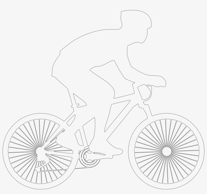 This Free Icons Png Design Of Silhouette Of A Cyclist, transparent png
