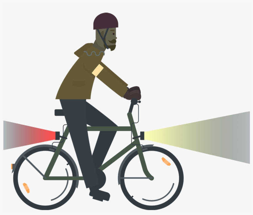 Billy The Cyclist Billy The Cyclist With His Bike Lights - Twitter, transparent png