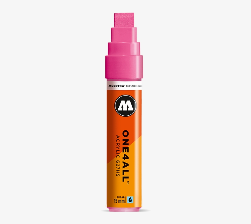 Molotow 627hs 15mm - Molotow Tip Acrylic Pump Marker, transparent png