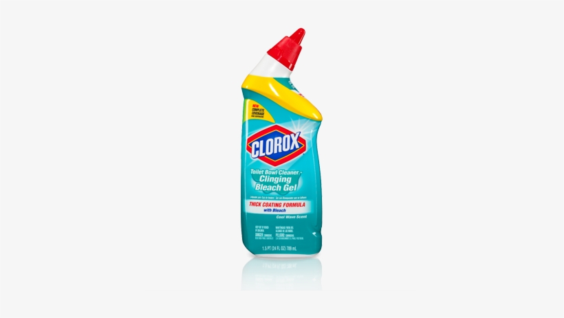 Clorox Clinging Bleach Gel Toilet Cleaner - Clorox Bleach Disinfects Toilet Bowl Cleaner Fresh, transparent png