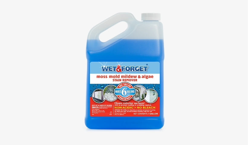 Image Description - Wet & Forget 800006 1 Gallon Moss Mold Mildew &, transparent png