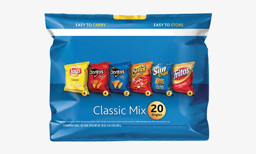 Frito Lay Classic Mix - Variety Pack Chips, transparent png