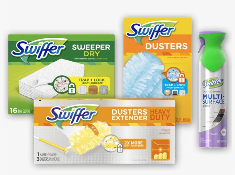 Learn More - Swiffer 16-count Disposable Dry Cloth Refills, transparent png