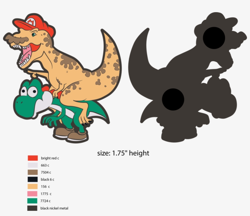 Dino Mario Odyssey Pin - Cartoon, transparent png