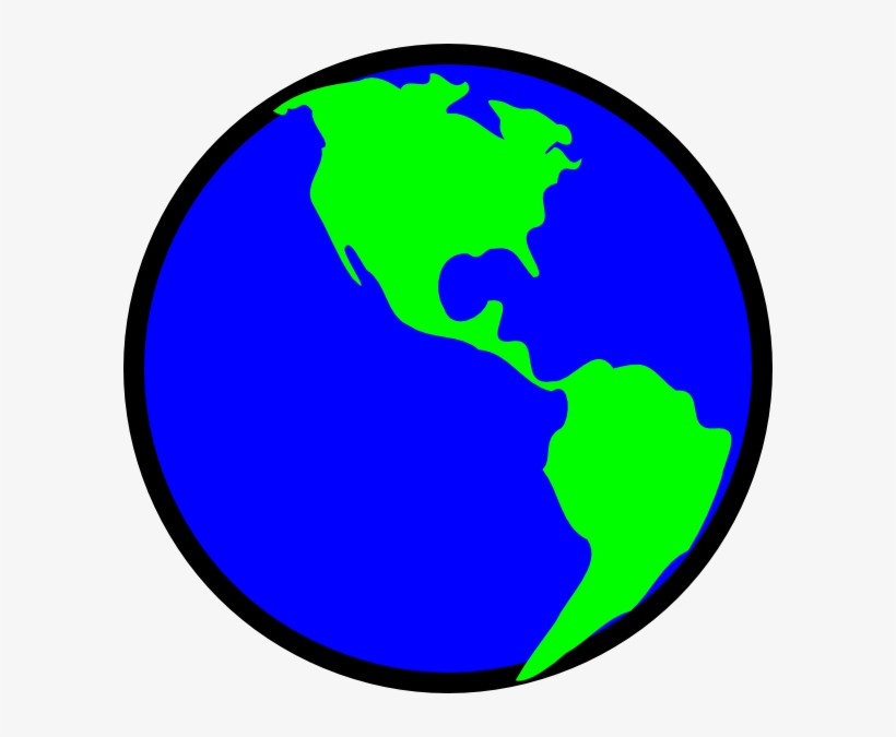 Clipart Earth Clip Art - Earth Green And Blue Color, transparent png