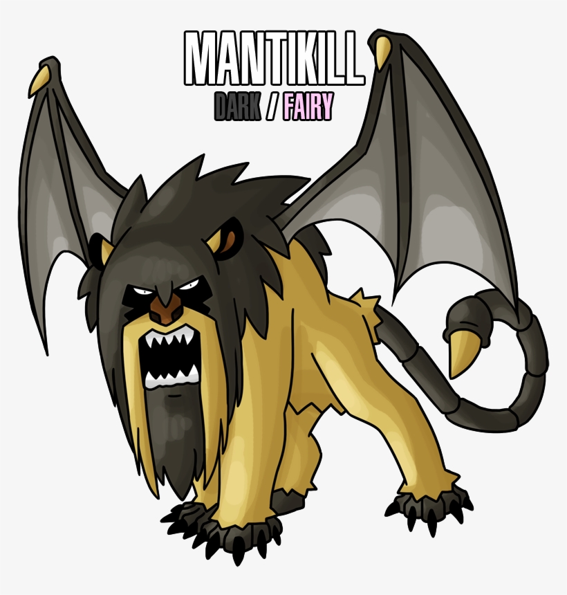 Traein 15 By Drcrafty - Manticore Fakemon, transparent png