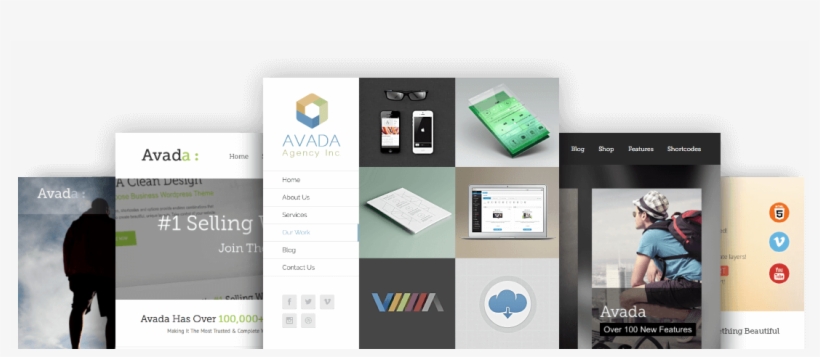 Avada Theme Wordpress, transparent png