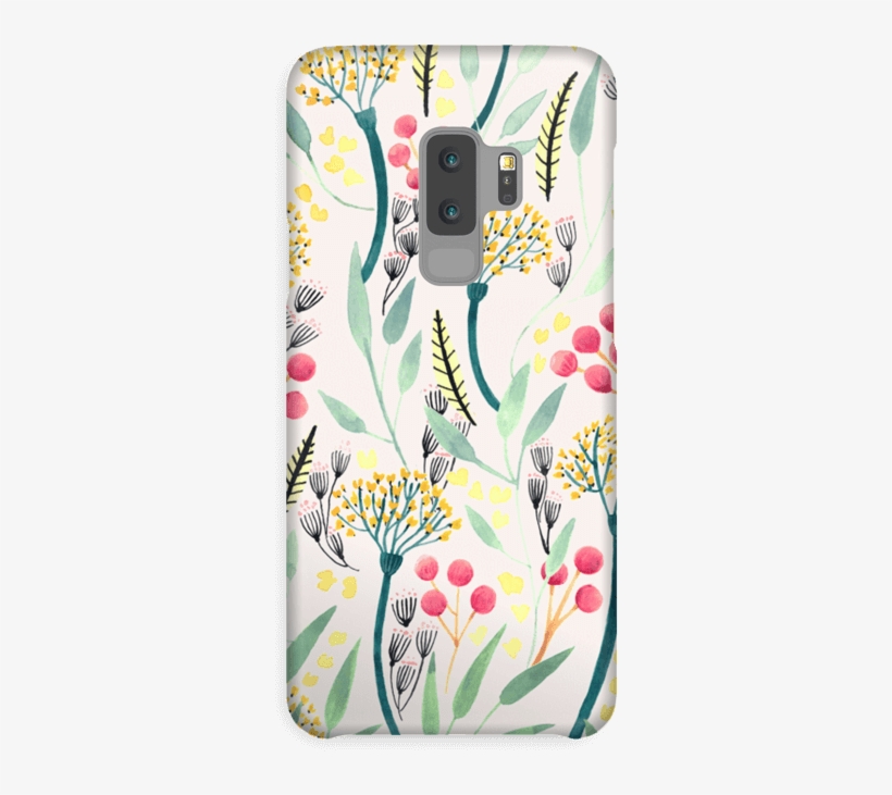 Summer Floral Pattern Case Galaxy S9 Plus - Mobile Phone Case, transparent png