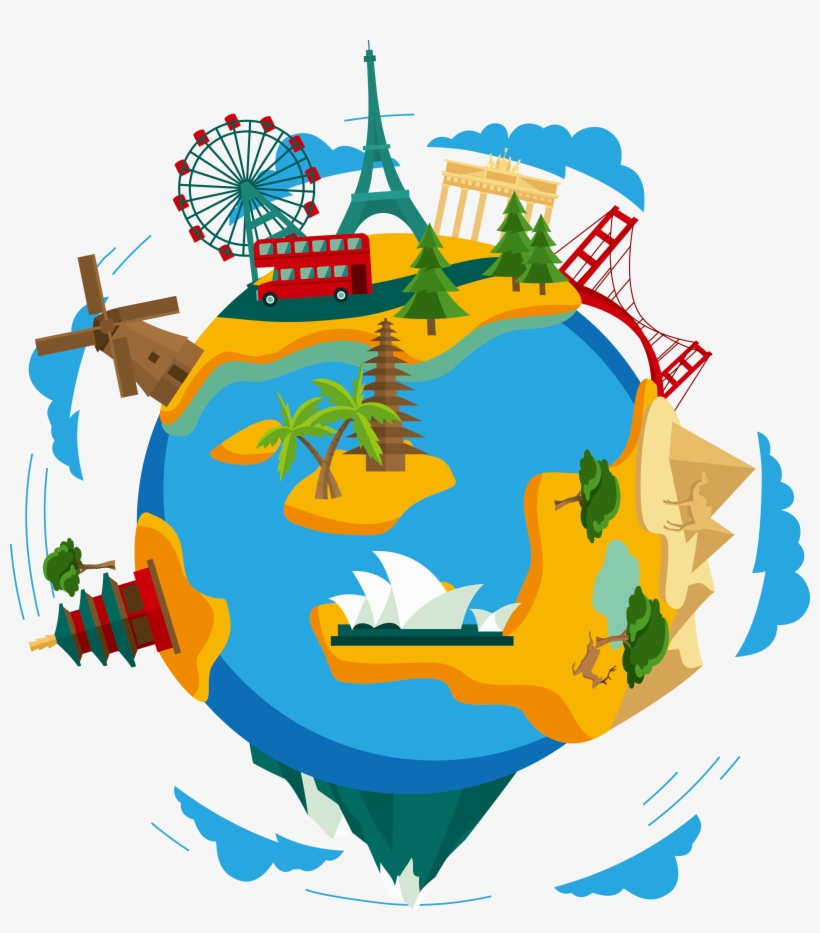 Earth Clip Art - Travel Clipart Png, transparent png