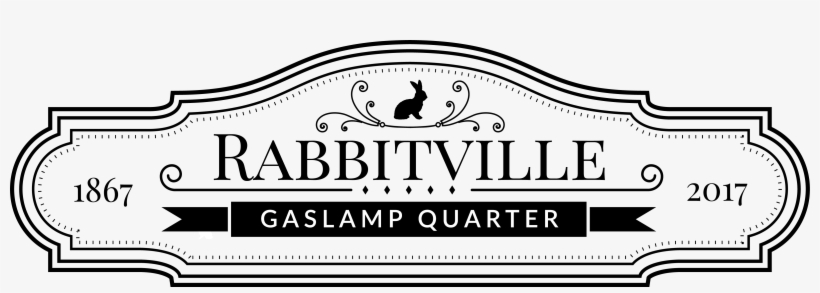 Official Rabbitville Logo Gaslamp San Diego - San Diego, transparent png