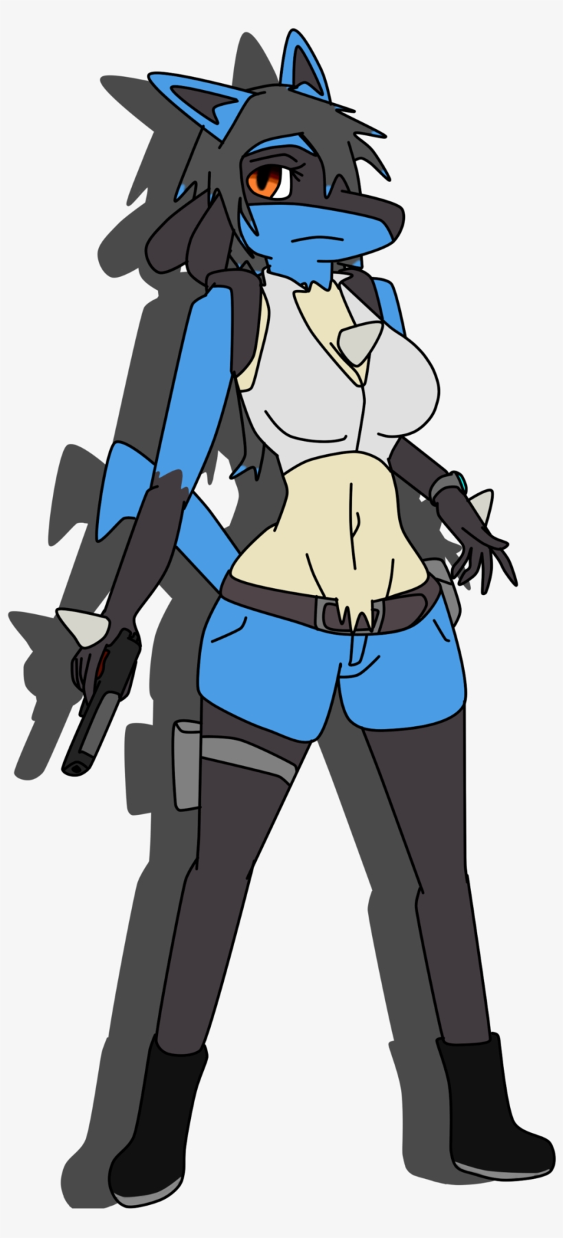 Jill The Lucario By Crashvalentine On Deviantart Jpg - Lucario Bikini, transparent png