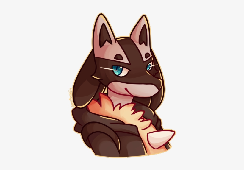 Lucario Bust Commish - Cartoon, transparent png