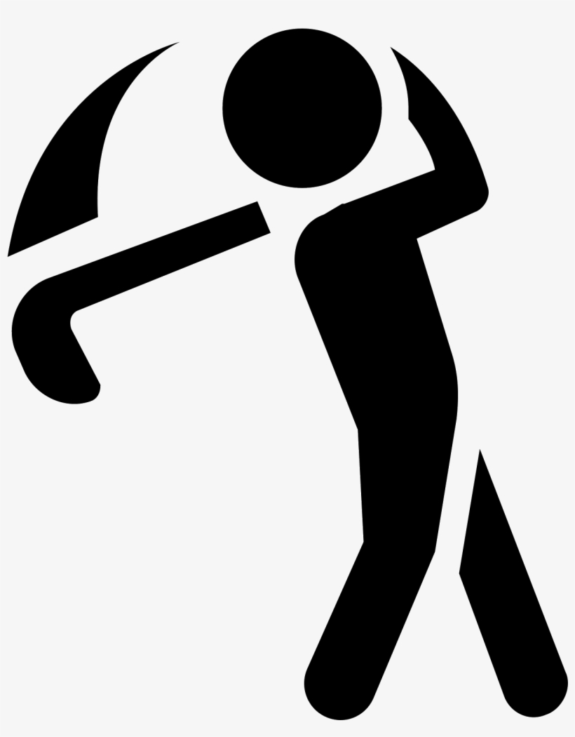 It's And Outline Of A Person - Golf Icon Png, transparent png