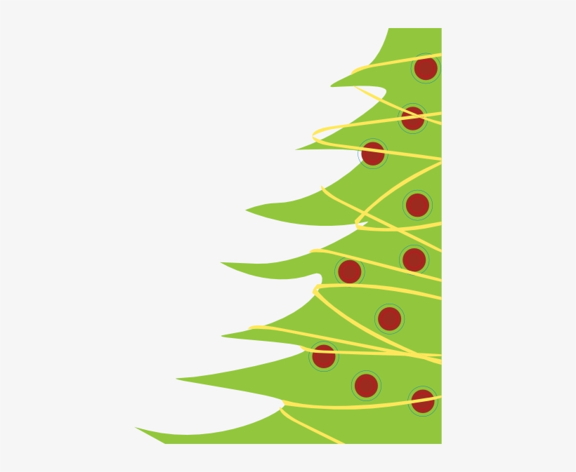 Tree At Clker Com Vector Online Royalty - Contemporary Christmas Tree Art, transparent png