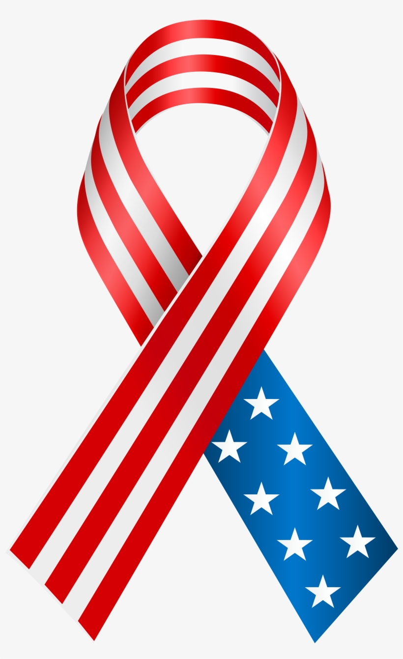 Usa Ribbon Png Clip Art Imageu200b Gallery Yopriceville - American Flag Ribbon, transparent png
