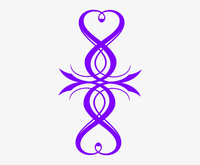 How To Set Use Purple Heart Flourish Clipart, transparent png