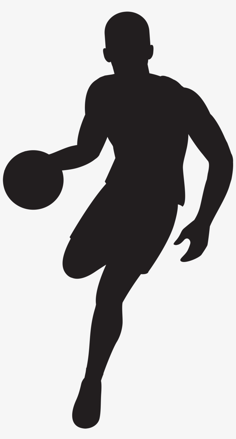 Basketball Player Silhouette Png, transparent png