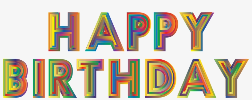 This Free Icons Png Design Of Happy Birthday Typography, transparent png