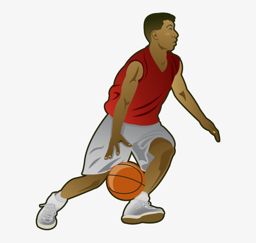 Graphic Free Hoop Clip Art - Basketball Player Clipart, transparent png