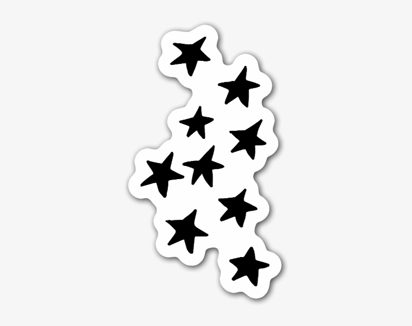 Black Stars Sticker - Christmas Day, transparent png