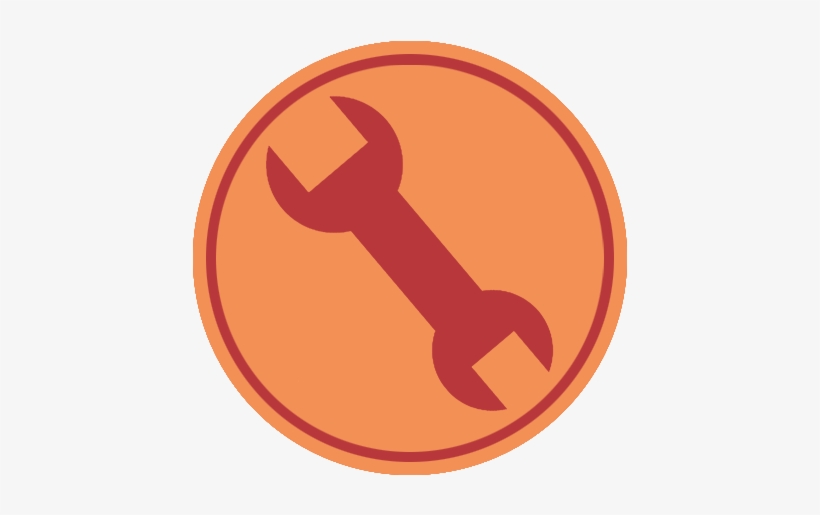 Engineer Emblem Red - Vintage Wall Clock, transparent png