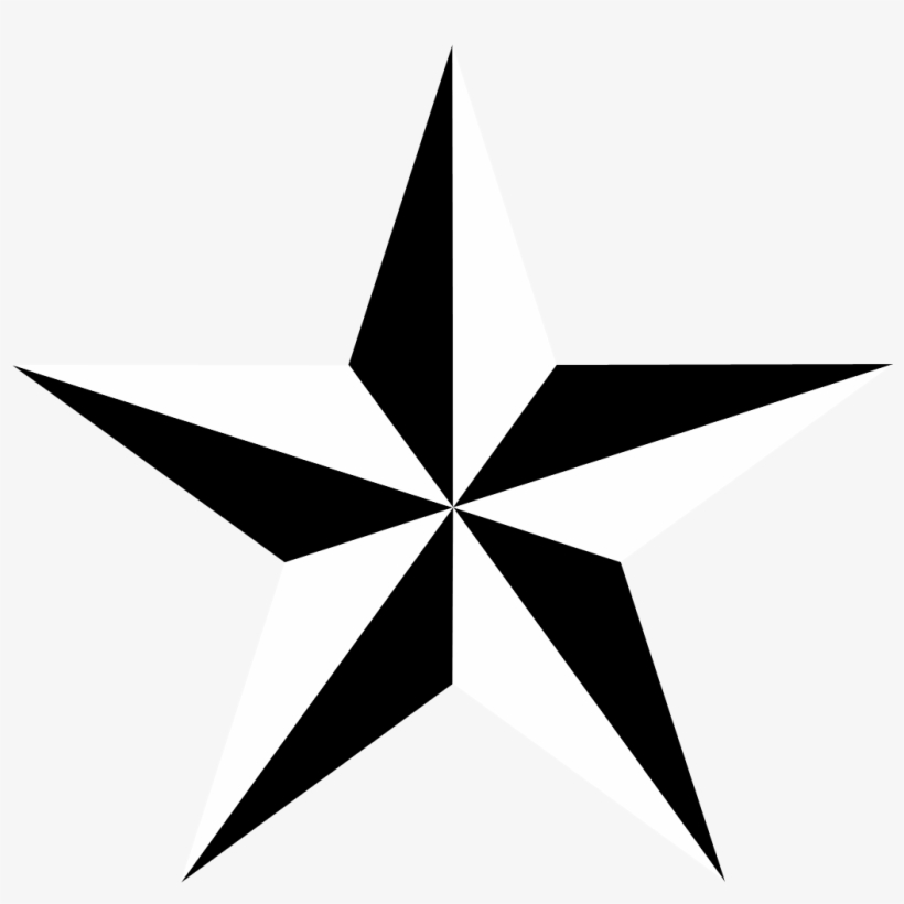 Nautical Star Picture - 3d 5 Point Star, transparent png