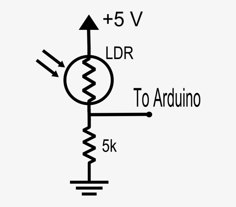 Building The Lux Meter Ldr Resistor Voltage Divider 572x640 PNG