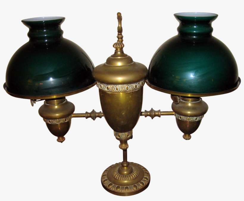 Century Double Student Kerosene Burning Oil Lamp Oil - Oil Lamp, transparent png