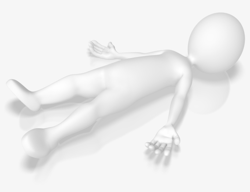 Lying Down Stick Figure, transparent png