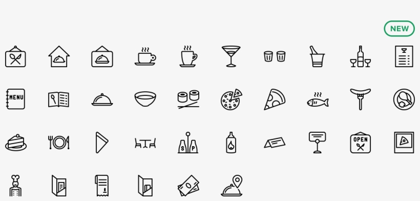 Icon Restaurant - Winter Icons, transparent png